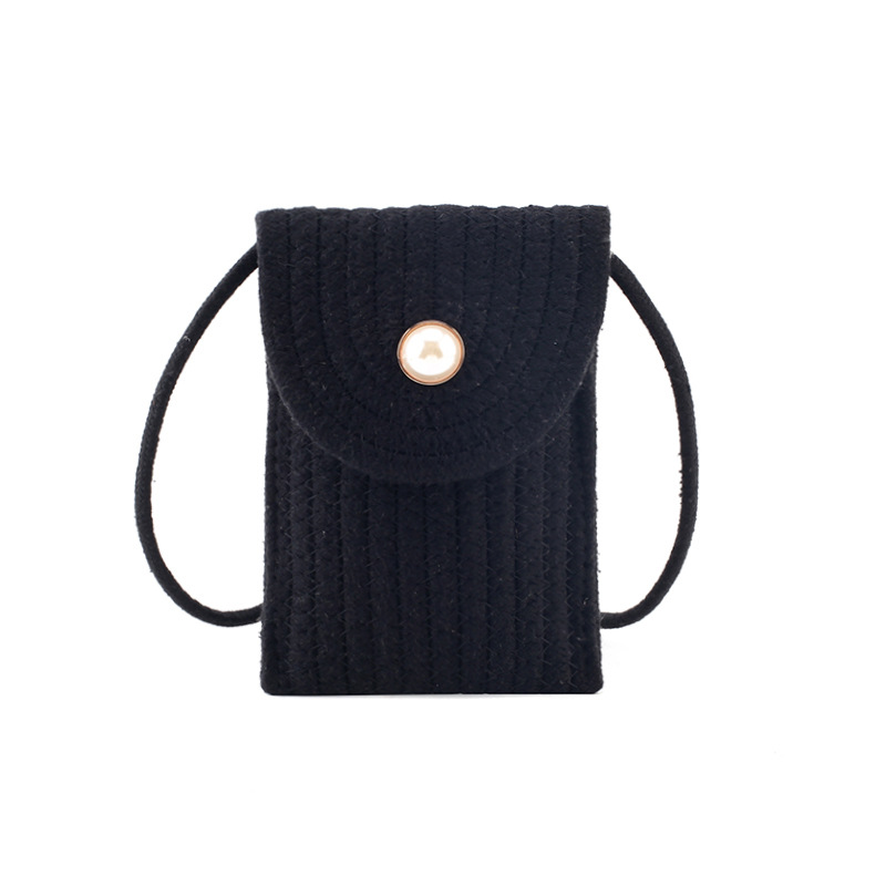 High-End Small For Women Versatile Crossbody 2026 Summer New Woven Phone Vertical Mini Bag - Image 7