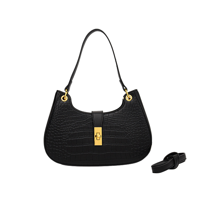 New Arrival Stone Texture Shoulder Bag Classic Elegance Minimalism Handbag - Image 2