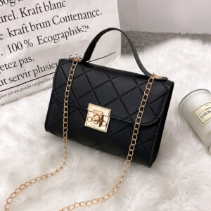 New Casual Chain Crossbody For Women Luxury Simple Shoulder Bag Ladies Designer Handbags PU Leather Messenger Bags