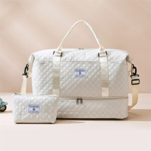 Large Capacity Travel For Women, Short Trip Convenient Luggage Bag, Storage Bag With Dry And Wet Separation, Sports