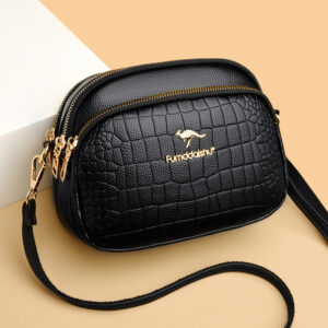 Women’s Bag New Model 2026, Crossbody Shoulder Fashionable Crocodile Pattern Small Square Bag, Popular In Europe And