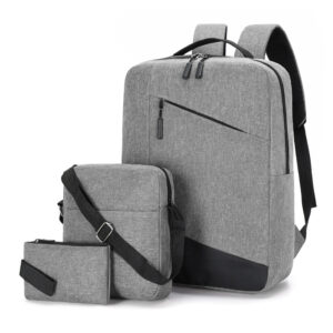 Multifunctional 3-Piece Backpack Set For School & Travel – Water-Resistant Oxford Fabric, Ergonomic Shoulder Straps,