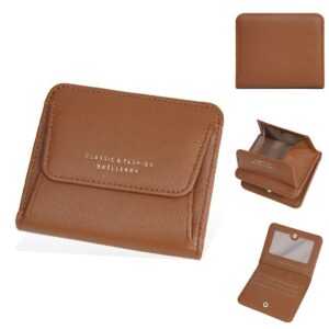 baellerry Women’s Slim Wallet Snap Closure – Compact Holder For Everyday Use, Lightweight PU Purse With Multiple Card