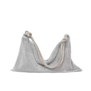 Fashionable new women’s with diamond inlaid handbag, banquet rhinestone underarm bag, hand-held small bag