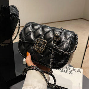 Quilted Embroidery 2026 Autumn Winter Retro New Women’s Trendy Chain Crossbody Stylish Hot-Selling Small Square Bag