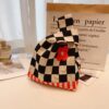 Square small flower rice black