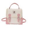 White with Pink