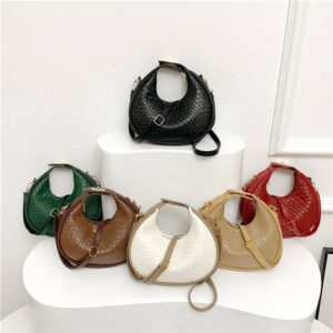 French Luxury 2026 Fashionable, Simple, Casual, And Fashionable New Moon Retro Handheld One Shoulder Crossbody Bag For