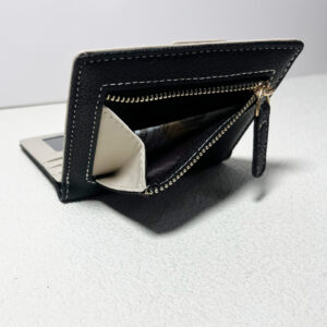 New RFID Fashion Lychee Pattern Japanese Style Multifunctional Simple Short Coin Purse Women’s Wallet