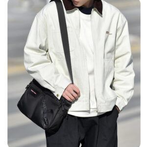 Multi Pocket Business Shoulder Wear-resistant Mobile Phone Crossbody Bag, Casual Trendy Men’s Bag