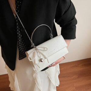 Textured Small Square Shoulder 2026 Simple Trendy New Fashion Solid Color Casual Versatile Handbag Crossbody Bag