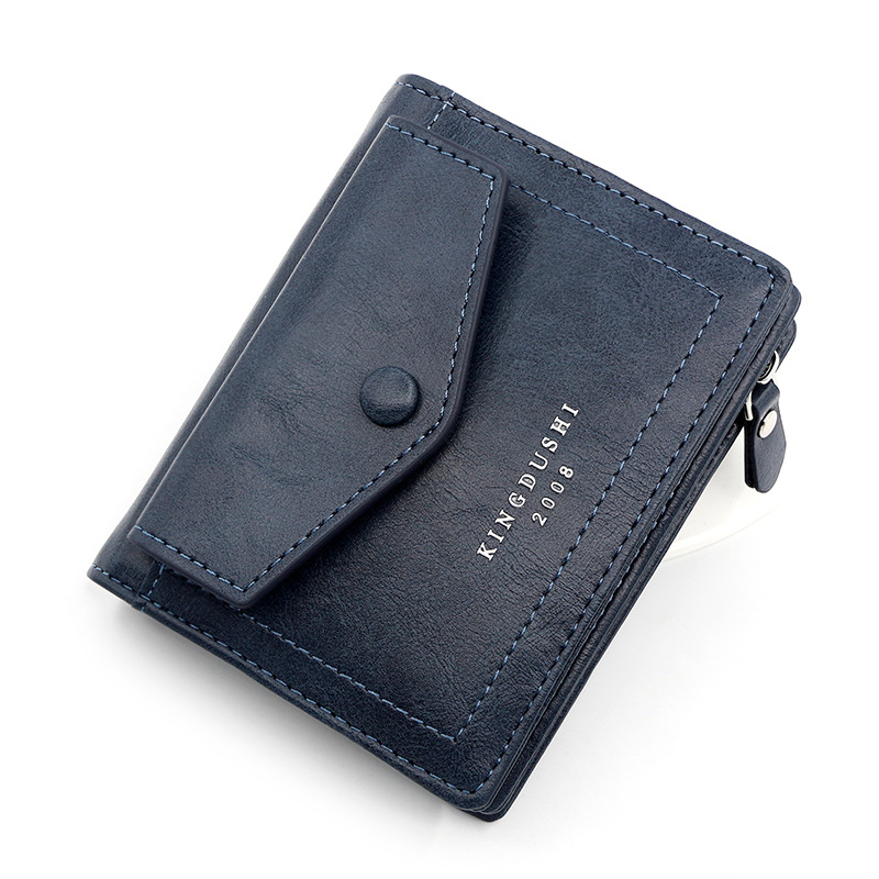 Korean Style Casual Men's Short Vertical Multi-Card Slot Business Zipper Key Wallet Mini Coin Purse - Image 9