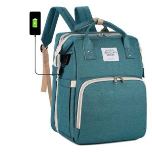 Maternity Handbag Backpack Bed Waterproof Multifunctional Folding Mother And Baby Usb Charging Mommy Bag