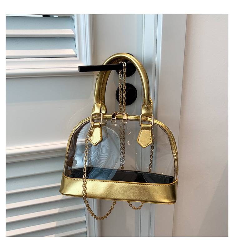 Transparent Jelly Fashion 2026 New Handbag Women's Chain Shoulder Crossbody Bag - Image 4