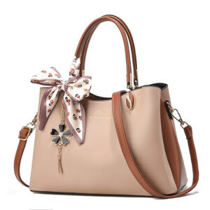 Middle aged Mom Large Capacity Color Matching Handheld Shoulder Messenger Bag