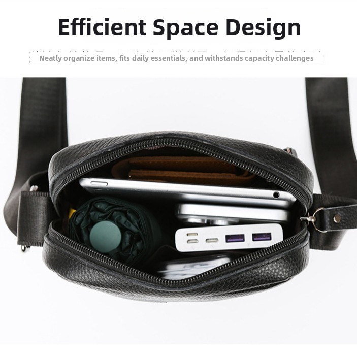 Men's Large Capacity Business Casual Crossbody Backpack Shoulder Bag New - Image 3
