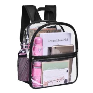Mini storage transparent backpack, large capacity PVC fashionable portable waterproof backpack