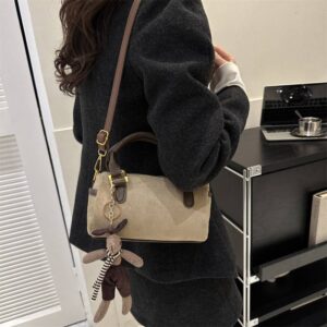 Vintage Minimalist Shoulder Bag For Women, Simple And Stylish Crossbody Bag, New Korean-style Trendy Handbag.