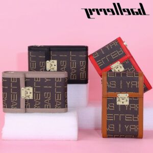 BAELLERRY Messenger Print Vertical Multifunctional Lock Chain Ladies High Quality Mobile Phone Bag Wallet