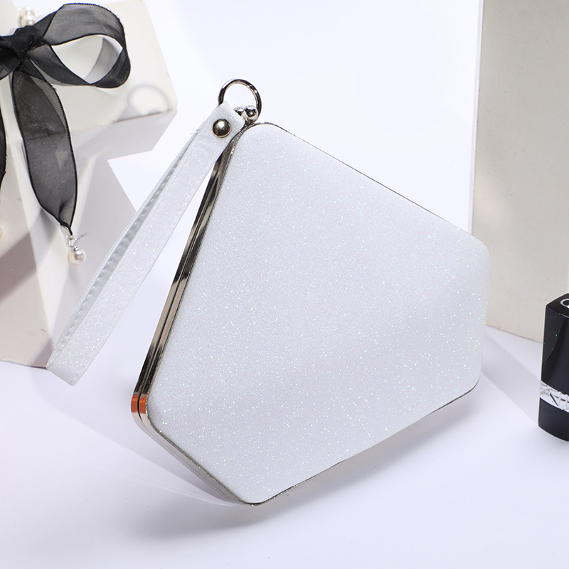 New Fashion Ladies Handbag Shoulder Reflective Sequins Evening Wedding Makeup Bag - Image 8