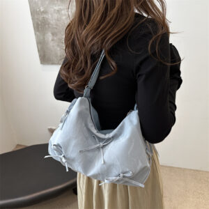 Commuter Crossbody Backpack Fashion Women’s Large Capacity Tote 2026 New Folded Double Shoulder Triple Purpose Bag