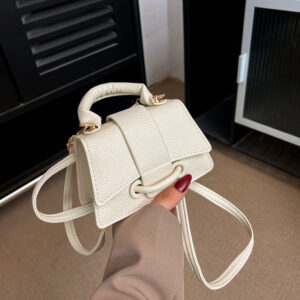 Fashion Versatile Belt Decor Mini Niche Handbag 2026 New High-end Single Shoulder Crossbody Small Square Bag