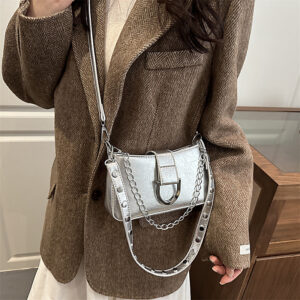 Single-shoulder Niche Casual Retro Stylish Crossbody 2026 Spring-summer New Square Bag, Trendy Small Bag