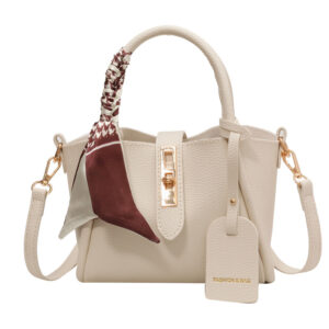 Niche design tote 2026 new style retro wings silk scarf decorated single shoulder crossbody bag