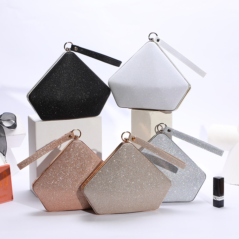 New Fashion Ladies Handbag Shoulder Reflective Sequins Evening Wedding Makeup Bag