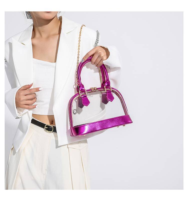 Transparent Jelly Fashion 2026 New Handbag Women's Chain Shoulder Crossbody Bag - Image 6