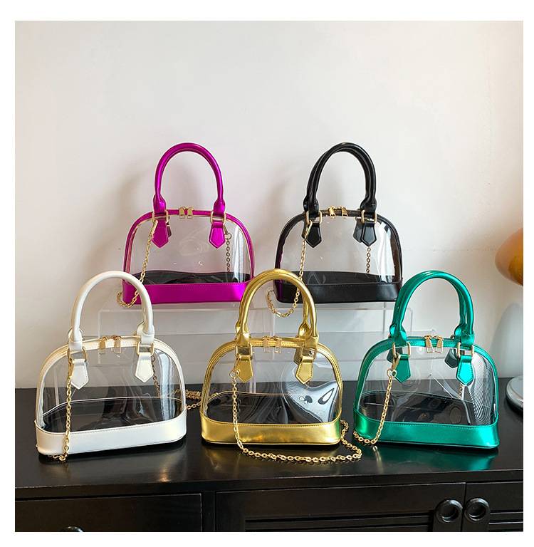 Transparent Jelly Fashion 2026 New Handbag Women's Chain Shoulder Crossbody Bag - Image 3