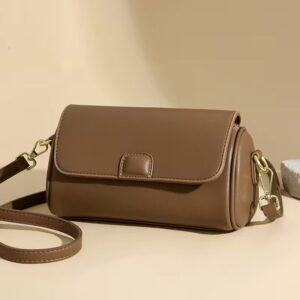 Ladies Trendy Vintage Crossbody Luxurious Color Blocking PU Leather Shoulder Bags Fashion Simple Handbag Female Brand