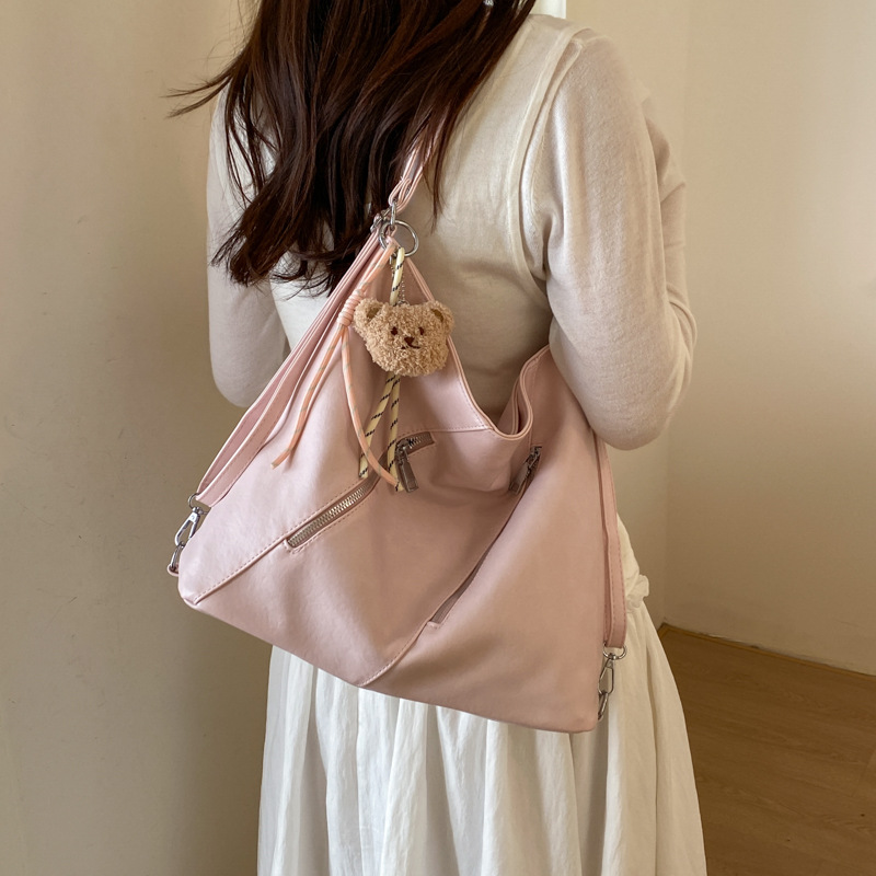 Niche Commuting Multifunctional Backpack 2026 New Model Large Capacity Casual Shoulder High-end Simple Crossbody Bag - Image 3