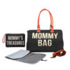 Black a small bag diaper pad