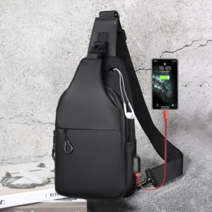 Oxford Cloth Shoulder Men’s Wear Resistant Messenger Leisure Sports Large Capacity Chest Oblique Hanging Bag Boys