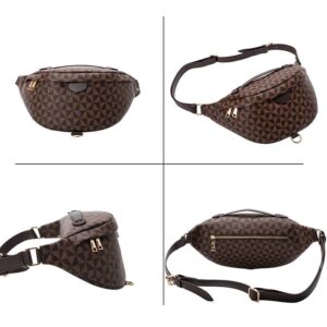 Light luxury waist pack women’s new fashion large capacity printed crossbody chest bag