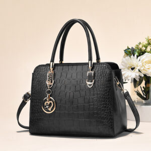 Elegant Handbags For Women Shoulder Small Top Handle Bags Crocodile Handbag Patent Leather Satchel Crossbody Bag With