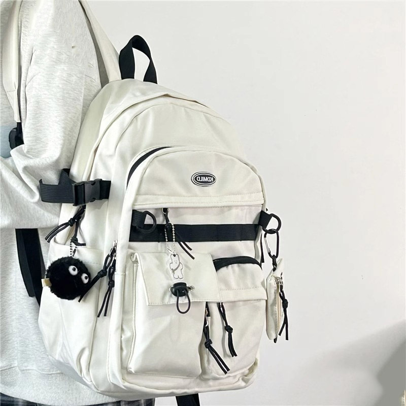 Versatile Tooling Style School Bag Female Student Large Capacity Japanese Travel Backpack Male - Image 3