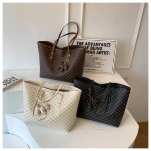 High Order Large Capacity Women Tote New Simple Atmospheric Shoulder Bag