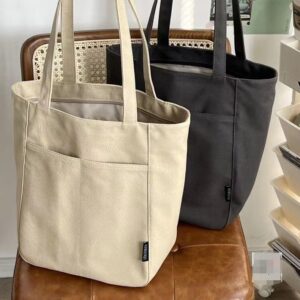 Canvas For Women 2026 New Style College Student Class Commuter Tote Casual Large Capacity Shoulder Bag