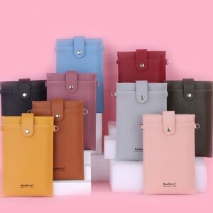 2026 New Mobile Phone Korean Version Multi-card Zipper Oblique Women’s Bag Fashion Vertical Wallet