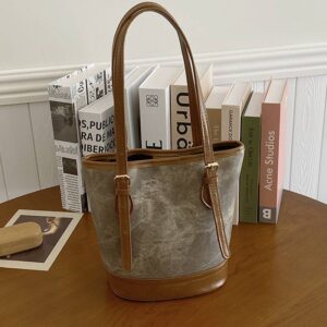 Casual Vintage Bucket New Trendy Single-shoulder Underarm Bag, Unique Design With Large Capacity, Perfect For Commuting.