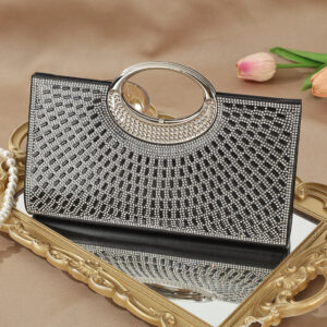 New Shiny Rhinestone Evening Wedding High-end Bridesmaid Clutch Party Gathering Elegant Socialite Small Square Bag