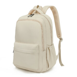 Waterproof 20 Inch Solid Color Daily School Backpack
