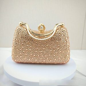 2026 New Studded Full Diamond Dinner European And American Dress Bag, High-end Socialite Party Handbag