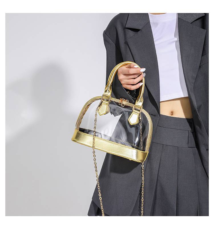 Transparent Jelly Fashion 2026 New Handbag Women's Chain Shoulder Crossbody Bag - Image 7
