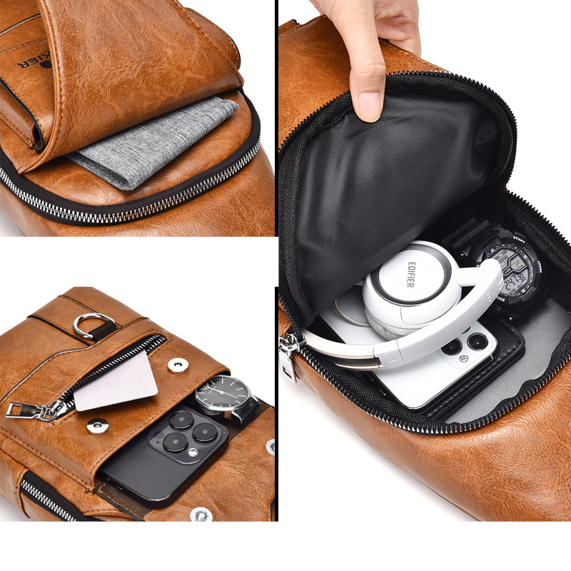 Shoulder Large Capacity Waterproof Men's Crossbody Bag - Image 5