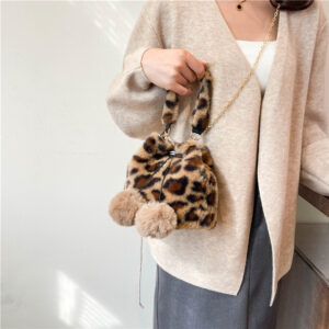 Elegant Fluffy Bucket – Trendy & Bag For Everyday Wear Fashionable Women’s Shoulder Crossbody Bag, Underarm Bag.