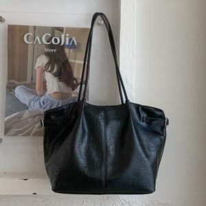 Bags Cross-Border 2026 New Tote Large Capacity High-End Underarm Vintage Women’s Shoulder Bag