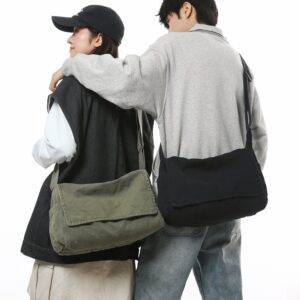 2026 New Japanese‑Style Canvas Messenger Bag, Large Capacity Lightweight Lazy Artistic Shoulder Handbag For Women